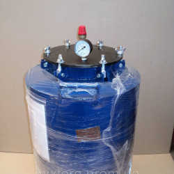 Автоклав для домашнього консервування на 24 л банок ( горловина 215 мм, під 3 л) посилене кріплення Газовий
